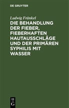 Ludwig Fränkel - Die Behandlung der Fieber, fieberhaften Hautausschläge und der primären Syphilis mit Wasser