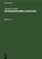 Alexander Schmidt, Gregor Sarrazin - Alexander Schmidt: Shakespeare-Lexicon - Band 2: M - Z