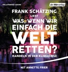 Frank Schätzing, Annette Frier, Frank Schätzing - Was, wenn wir einfach die Welt retten?, 1 Audio-CD, 1 MP3 (Audio book)