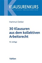 Hartmut Oetker, Hartmut (Dr.) Oetker - 30 Klausuren aus dem kollektiven Arbeitsrecht