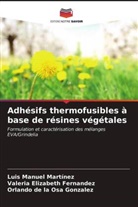 Orlando de la Osa Gonzalez, Valeria Elizabeth Fernandez, Luis Manuel Martínez - Adhésifs thermofusibles à base de résines végétales