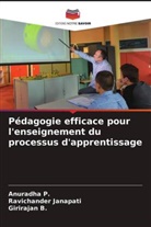 Girirajan B, Girirajan B., Ravichander Janapati, Anuradha P, Anuradha P. - Pédagogie efficace pour l'enseignement du processus d'apprentissage