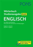 PONS Wörterbuch Studienausgabe Plus Englisch, m.  Buch, m.  Online-Zugang