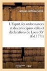 Louis XV, Jacques-Antoine Sallé, Salle-j a - L esprit des ordonnances et des