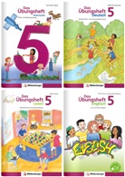 diverse - Sicher ins 6. Schuljahr - Paket: Rechnen - Schreiben - Lesen - Grammatik - Englisch · Klasse 5, 4 Teile