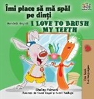 Shelley Admont, Kidkiddos Books - I Love to Brush My Teeth (Romanian English Bilingual Book for Kids)