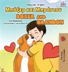 Kidkiddos Books, Inna Nusinsky - Boxer and Brandon (Greek English Bilingual Book for Kids)