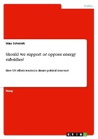 Max Schmidt - Should we support or oppose energy subsidies?