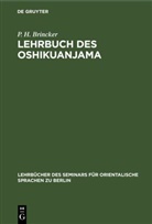 P H Brincker, P. H. Brincker - Lehrbuch des Oshikuanjama