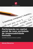 Alexej Maxurow - Participação no capital social de uma sociedade de responsabilidade limitada