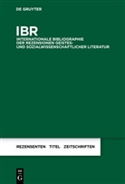 Degruyter - IBR - Internationale Bibliographie der Rezensionen geistes- und sozialwissenschaftlicher Literatur - Volume 40, Pars 1: 2010, 3 Teile