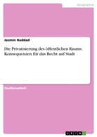 Jasmin Haddad - Die Privatisierung des öffentlichen Raums. Konsequenzen für das Recht auf Stadt