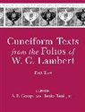 A. R. (Professor George, A. R. George, A. R. (Professor George, George A. R., Junko Taniguchi - Cuneiform Texts From the Folios of W. G. Lambert, Part Two