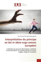 Léon Otshudi Okondjo Wonyangondo - Interprétation du principe ne bis in idem erga omnes européen