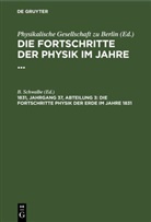 B. Schwalbe - Die Fortschritte der Physik im Jahre ... - 1831, Jahrgang 37, Abteilung 3: Die Fortschritte Physik der Erde im Jahre 1831