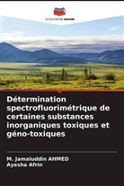 Ayesha Afrin, M. Jamaluddin Ahmed - Détermination spectrofluorimétrique de certaines substances inorganiques toxiques et géno-toxiques