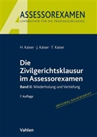 Hors Kaiser, Horst Kaiser, Ja Kaiser, Jan Kaiser, Torsten Kaiser - Die Zivilgerichtsklausur im Assessorexamen. Bd.2