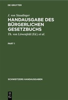 J von Staudinger, J. von Staudinger, F. Keidel, Th. von Löwenfeld - Handausgabe des Bürgerlichen Gesetzbuchs