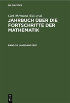 Max Henoch, Emil Lampe - Jahrbuch über die Fortschritte der Mathematik - Band 28: Jahrgang 1897
