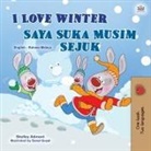 Shelley Admont, Kidkiddos Books - I Love Winter (English Malay Bilingual Book for Kids)