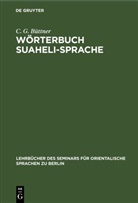 C G Büttner, C. G. Büttner - Wörterbuch Suaheli-Sprache