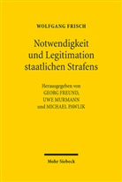 Wolfgang Frisch, Georg Freund, Uw Murmann, Uwe Murmann, Michael Pawlik - Notwendigkeit und Legitimation staatlichen Strafens