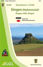 Lg, LGL - W268 Wanderkarte 1:25 000 Singen (Hohentwiel)