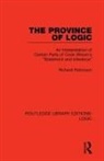 Richard Robinson, Richard (University of Birmingham Robinson - Province of Logic