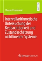 Thomas Paradowski - Intervallarithmetische Untersuchung der Beobachtbarkeit und Zustandsschätzung nichtlinearer Systeme