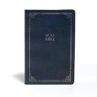 Holman Bible Publishers, Holman Bible Staff - KJV Large Print Personal Size Reference Bible, Navy Leathertouch