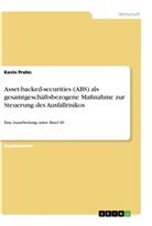 Kevin Prehn - Asset-backed-securities (ABS) als gesamtgeschäftsbezogene Maßnahme zur Steuerung des Ausfallrisikos
