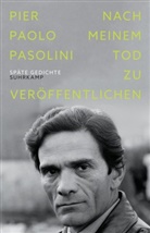 Pier Paolo Pasolini - Nach meinem Tod zu veröffentlichen