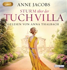 Anne Jacobs, Anna Thalbach - Sturm über der Tuchvilla, 2 Audio-CD, 2 MP3 (Audio book)