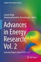 Ramadesigan, Ramadesigan, Venkatasailanathan Ramadesigan, Sunee Singh, Suneet Singh - Advances in Energy Research, Vol. 2