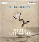 Julia Franck, Kathrin Wehlisch - Welten auseinander, 1 Audio-CD, 1 MP3 (Hörbuch)