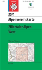 Deutsche Alpenverein, Deutscher Alpenverein, Deutscher Alpenverein, Österreichischer Alpenverein - Zillertaler Alpen - West