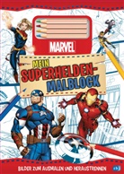 MARVEL Mein Superhelden-Malblock - Bilder zum Ausmalen und Heraustrennen