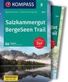 Wolfgang Heitzmann, KOMPASS-Karte GmbH, KOMPASS-Karten GmbH, KOMPASS-Karten GmbH - KOMPASS Wanderführer Salzkammergut BergeSeen Trail, 61 Touren mit Extra-Tourenkarte
