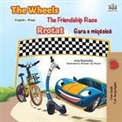 Kidkiddos Books, Inna Nusinsky - The Wheels The Friendship Race (English Albanian Bilingual Children's Book)