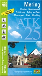 Landesam für Digitalisierung Breitband un, Landesamt für Digitalisierung Breitband un, Breitband und Vermessung Landesamt für Digitalisierung - ATK25-N09 Mering (Amtliche Topographische Karte 1:25000)
