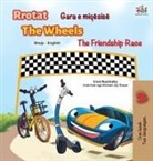 Kidkiddos Books, Inna Nusinsky - The Wheels The Friendship Race (Albanian English Bilingual Children's Book)
