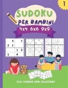 Manu Press - Sudoku per bambini 4x4 6x6 9x9: 200 straordinari sudoku puzzle per bambini da livello facile a difficile (con istruzioni e soluzioni) - Un libro perfe