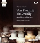 THEODOR FONTANE, Kurt Böwe - Von Zwanzig bis Dreißig. Autobiographisches, 1 Audio-CD, 1 MP3 (Audiolibro)
