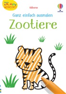 Kirsteen Robson, Jenny Brown - Kleine Kreativ-Werkstatt - Ganz einfach ausmalen: Zootiere