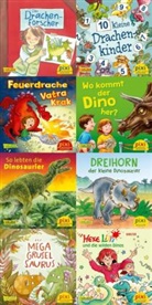 diverse - Pixi-8er-Set 279: Dinos und Drachen bei Pixi (8x1 Exemplar), 8 Teile