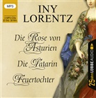 Iny Lorentz, Dana Geissler, Anne Moll, Sandra Maria Schöner - Die Rose von Asturien / Die Tatarin / Feuertochter, 3 Audio-CD, 3 MP3 (Audiolibro)