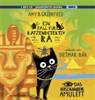 Amy Butler Greenfield, Dietmar Bär, Sarah Horne - Ein Fall für Katzendetektiv Ra - Das verschwundene Amulett, 1 Audio-CD, 1 MP3 (Hörbuch)