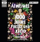 Weiwei Ai, Ai Weiwei, Stefan Wilkening - 1000 Jahre Freud und Leid, 2 Audio-CD, 2 MP3 (Hörbuch)
