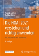 Ralf Averhaus, Klaus D. Siemon - Die HOAI 2021 verstehen und richtig anwenden, m. 1 Buch, m. 1 E-Book