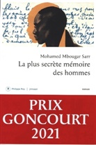 Mohamed Mbougar Sarr, Mohamed Mbougar Sarr, Mohamed Mbougar Sarr, Mohamed Mbougar (1990-....) Sarr, Mohamed Mbourgar Sarr, SARR MOHAMED MBOUGAR - La plus secrète mémoire des hommes